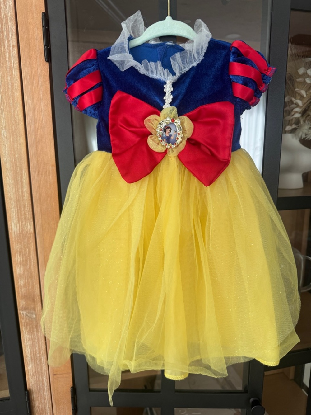 Disney Store Snow White baby girl costume tulle puff sleeve halloween princess